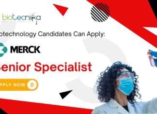 Biotechnology Candidates Can Apply: Merck Group Senior Specialist Job in Bangalore