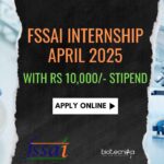 FSSAI Internship Applications April 2025