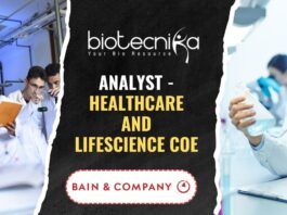 Freshers Biotech Healthcare Analyst at Bain & Company – Apply Now