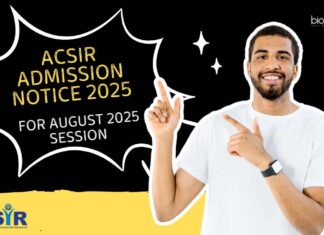 AcSIR PhD Admission Aug 2025