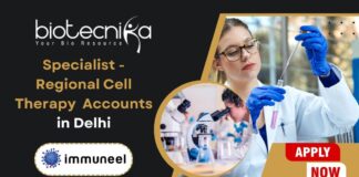 Specialist - Regional Cell Therapy Accounts in Delhi