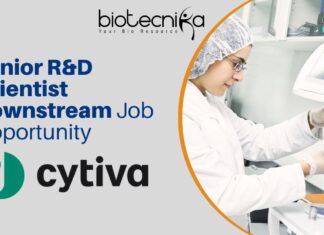 Senior R&D Scientist Downstream Job Opportunity