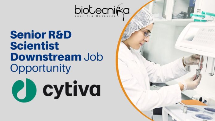 Senior R&D Scientist Downstream Job Opportunity