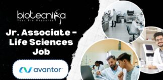 Jr. Associate – Life Sciences - at Avantor