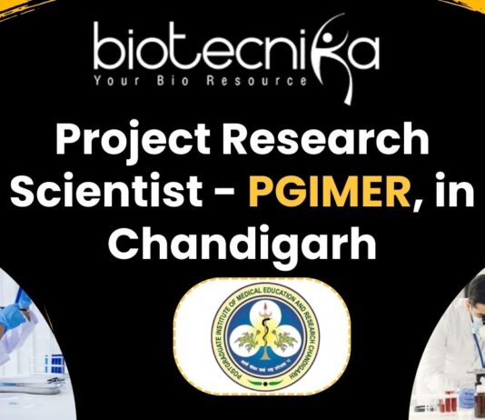 Project Research Scientist - PGIMER - in Chandigarh