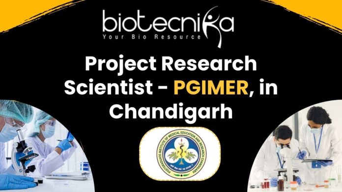 Project Research Scientist - PGIMER - in Chandigarh