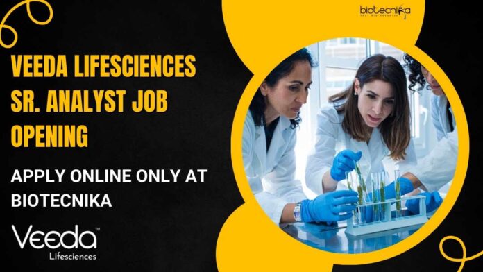 Veeda Lifesciences Sr. Analyst Job Opening