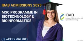 IBAB MSc Programme in Biotechnology
