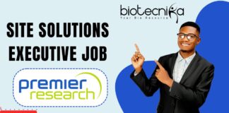 Premier Research Biological Sciences Job, Apply Now!