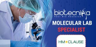 Molecular Lab Specialist Job at HM.CLAUSE