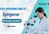 Syngene Bioassay Analyst Vacancies For Biotech & Biochem, Apply Online