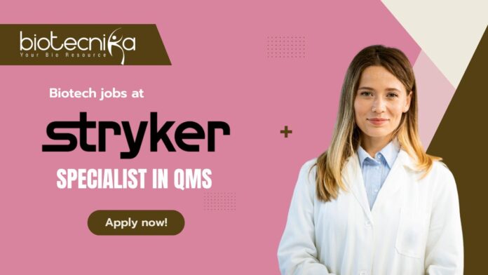 Biotechnology jobs at Stryker