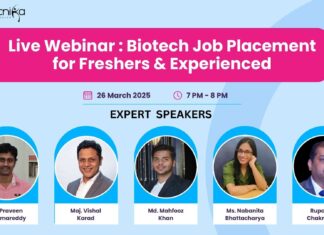 5 HR’s Under One Roof LIVE on Biotecnikar: Biotech Job Placement for Freshers & Experienced Webinar Conducted Successfully Biotech Job Placement for Freshers & Experienced Webinar Conducted Successfully