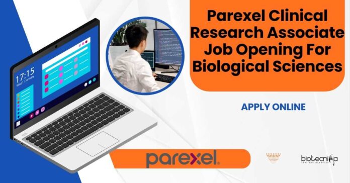 Parexel CRA Jobs For Biological Sciences
