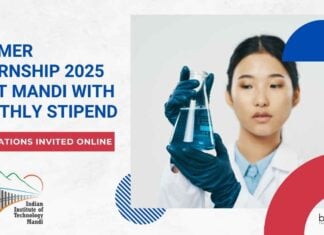 Summer Internship 2025 at IIT Mandi With Monthly Stipend - Applications Invited Online