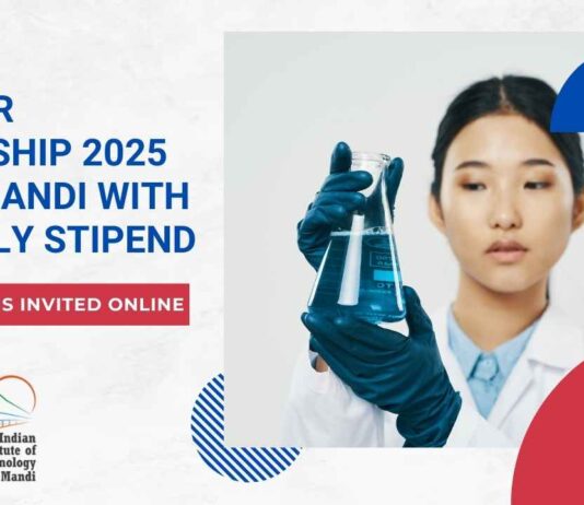 Summer Internship 2025 at IIT Mandi With Monthly Stipend - Applications Invited Online