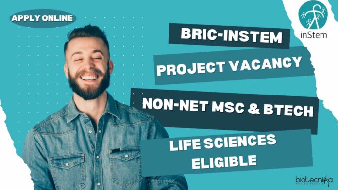 BRIC-inStem Non-NET Project Positions