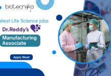 Latest Life Science jobs at Dr. Reddy's