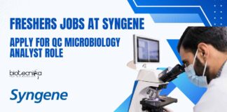 Freshers Microbiology Vacancies at Syngene