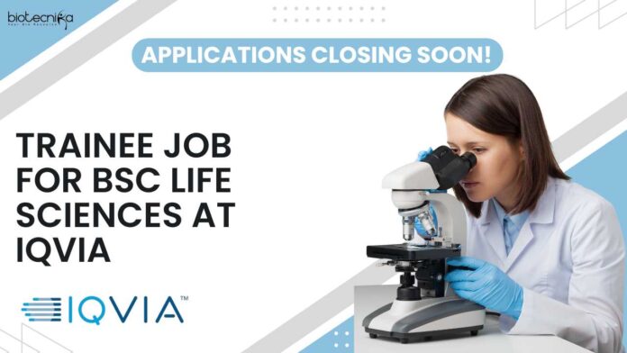 IQVIA Trainee Job BSc Life Sciences