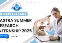 SASTRA Summer Research Internship 2025