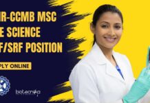 CSIR-CCMB Life Science JRF/SRF