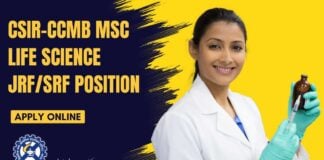 CSIR-CCMB Life Science JRF/SRF