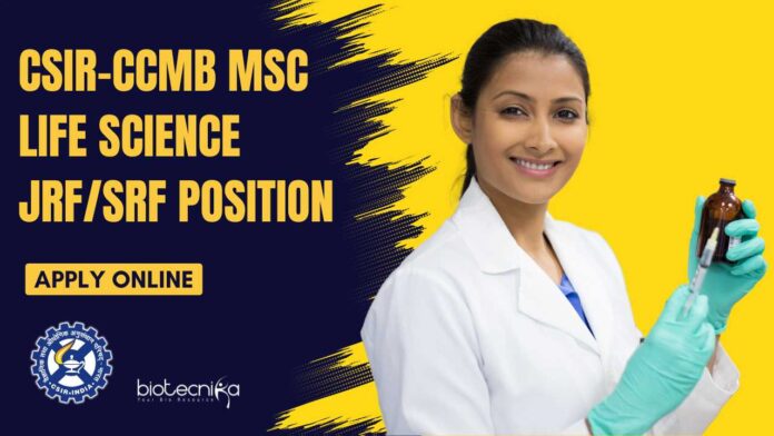 CSIR-CCMB Life Science JRF/SRF