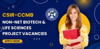 CSIR-CCMB Non-NET Biotech Project Vacancies