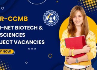 CSIR-CCMB Non-NET Biotech Project Vacancies