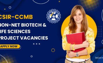 CSIR-CCMB Non-NET Biotech Project Vacancies