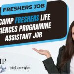 C-CAMP Freshers Life Sciences Job
