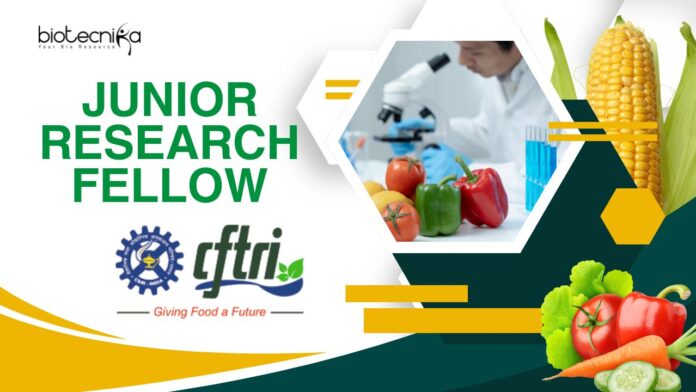 CFTRI Junior Research Fellow Position — Freshers Apply Now!