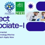 CSIR-NEERI Project Associate-I - Environmental ScienceBiotechnologyMarine Biology MScBTech Apply Now 