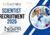 CSIR-NIScPR Recruitment 2025 – Apply for Scientist (Group IV) Positions – Apply Now! CSIR-NIScPR Scientist Recruitment 2025 – Apply Now!
