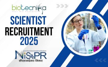 CSIR-NIScPR Recruitment 2025 – Apply for Scientist (Group IV) Positions – Apply Now! CSIR-NIScPR Scientist Recruitment 2025 – Apply Now!