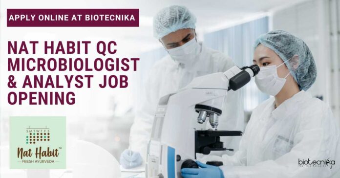 Nat Habit QC Microbiologist & Analyst Job Opening