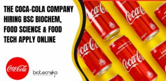 Coca-Cola Company Hiring BSc