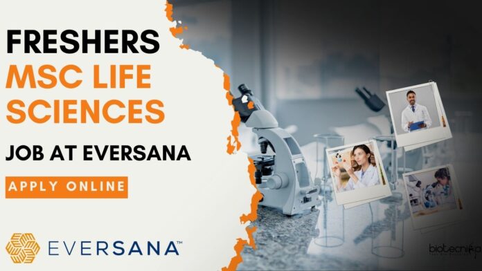 Freshers MSc Life Sciences Job