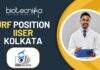 JRF Position IISER Kolkata