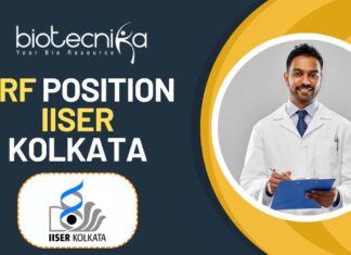 JRF Position IISER Kolkata