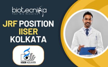 JRF Position IISER Kolkata