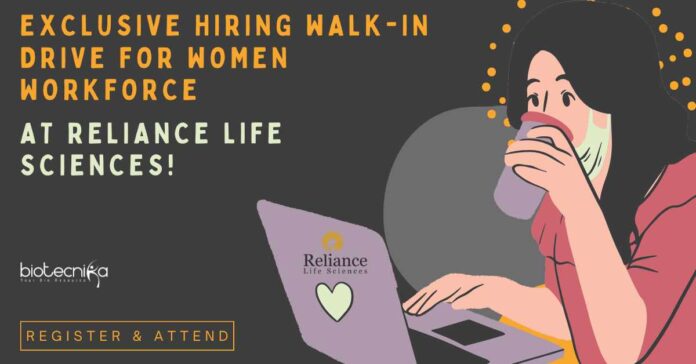 Reliance Life Sciences Walk-in-Drive Women