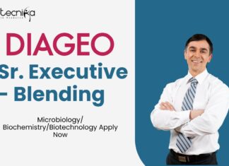 Diageo Blending Executive Job For Biotech, Biochem & Microbio - Apply Now