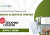 Exciting Career Opportunity: Senior Scientific Writer Job at Beckman Coulter Life Sciences- Apply Today Exciting Career Opportunity: Senior Scientific Writer Job at Beckman Coulter Life Sciences- Apply Today