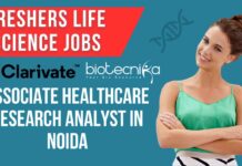 Fresher Job Associate Healthcare Research Analyst In Noida