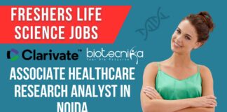 Fresher Job Associate Healthcare Research Analyst In Noida