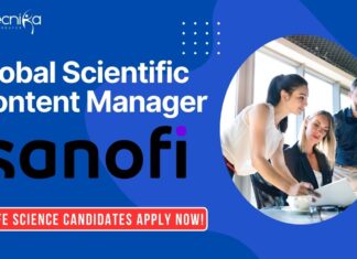 Global Scientific Content Manager at Sanofi- Life Science Candidates Apply Now! Global Scientific Content Manager at Sanofi- Life Science Candidates Apply Now!