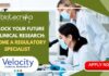 Regulatory Specialist I Role - at Velocity Clinical Research