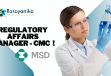 Regulatory Affairs Manager - CMC at MSD Careers!